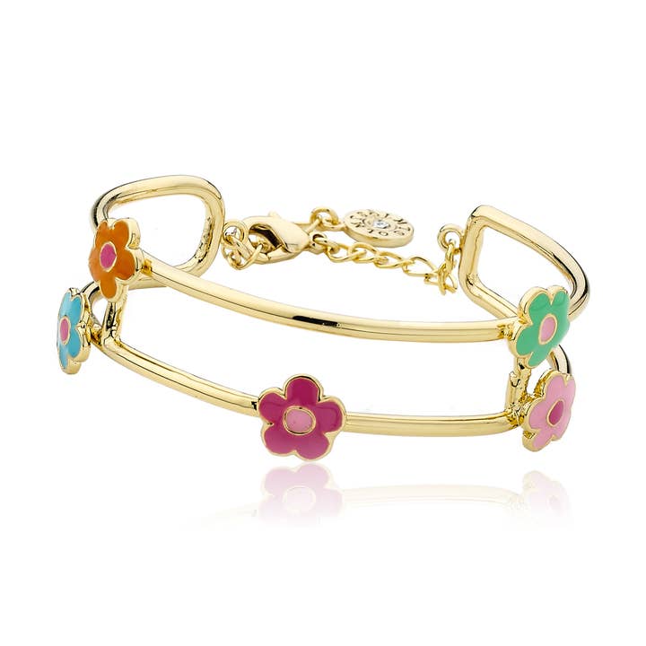 Flower Station Bangle for wholesale by Little Miss Twin Stars