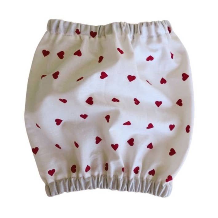 Paraorecchie per cani in cotone - Cuore bianco per la vendita all'ingrosso da parte di Cockers&Co.