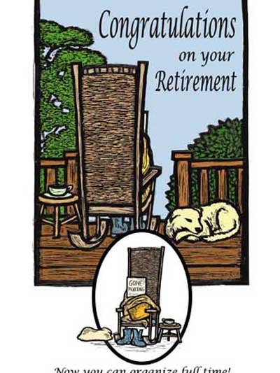 Retirement (Poster) for wholesale by Ricardo Levins Morales Art Studio