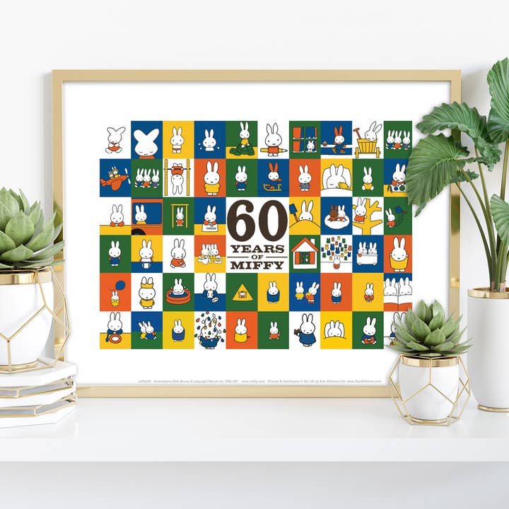 60 Years Of Miffy - Impressão artística premium de 11 x 14” por atacado de Star Editions