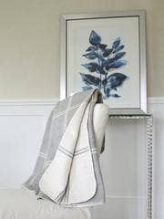 A Soft Idea - Wholesale Throw Blanket - 523 - Double Face Windowpane Blanket With Stitched Edge1