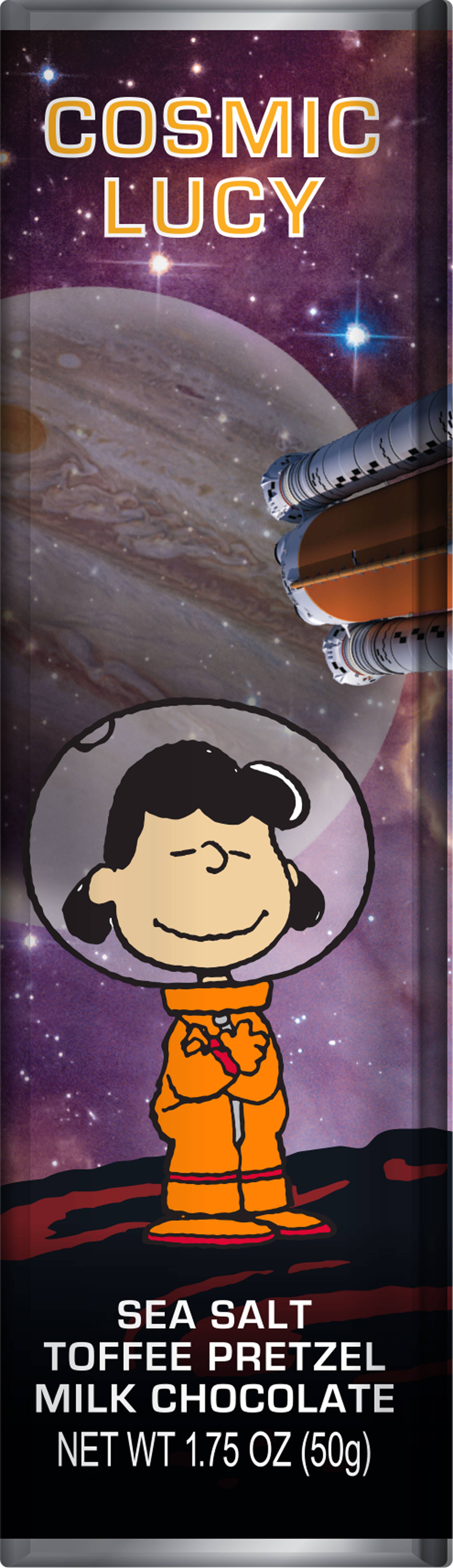 Astor Chocolate Corp. - Wholesale Chocolate Bar - Snoopy Peanuts Gang space theme chocolates 5-bar gift pack 3