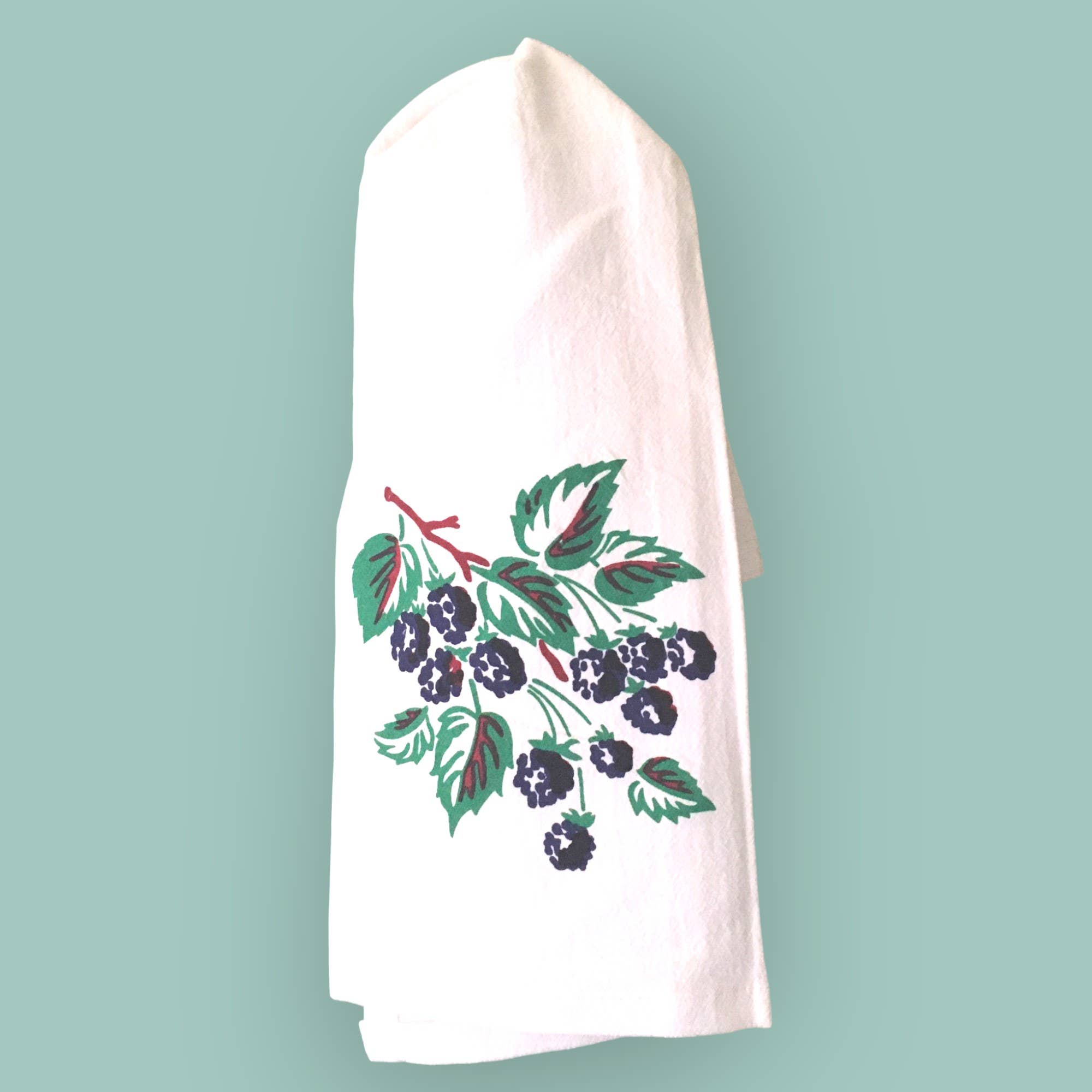 Red and White Kitchen Company - Vente Torchons - Torchons aux mûres, rétro, LOT de 2 VENTE D'ENTREPÔT1