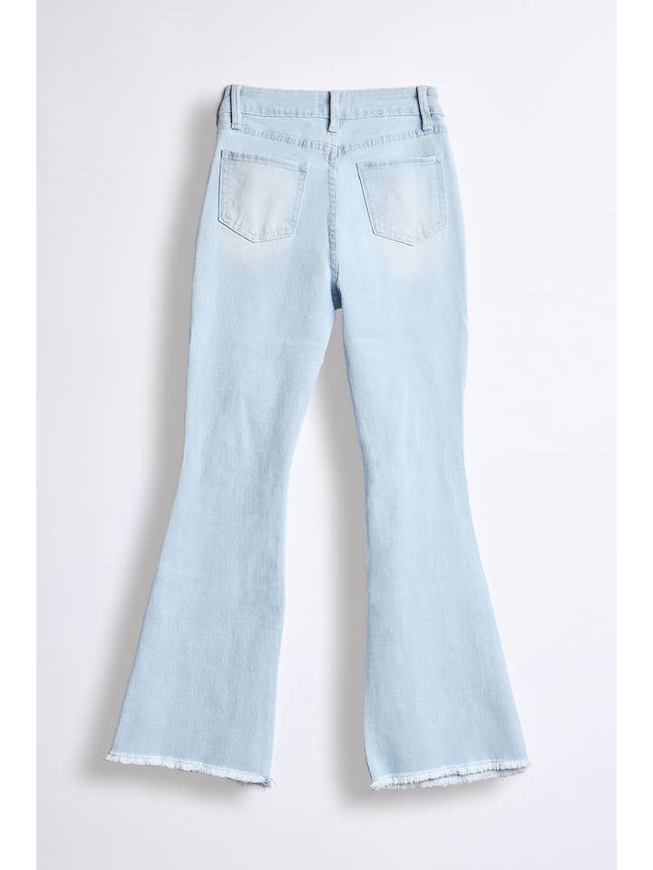 YMI - Wholesale Pants - Kids - Girls Frey Hem Flare