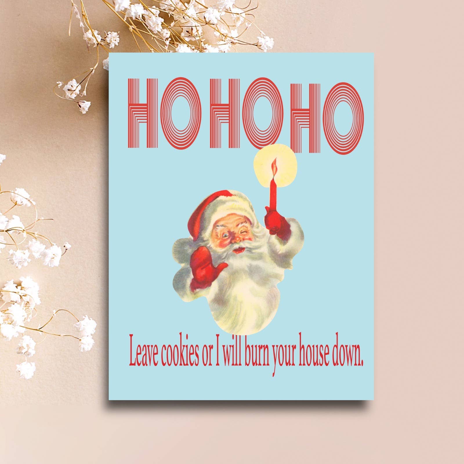 Paper Sluts - Wholesale Christmas Card - HoHoHo