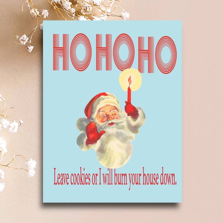 Paper Sluts - Wholesale Christmas Card - HoHoHo0