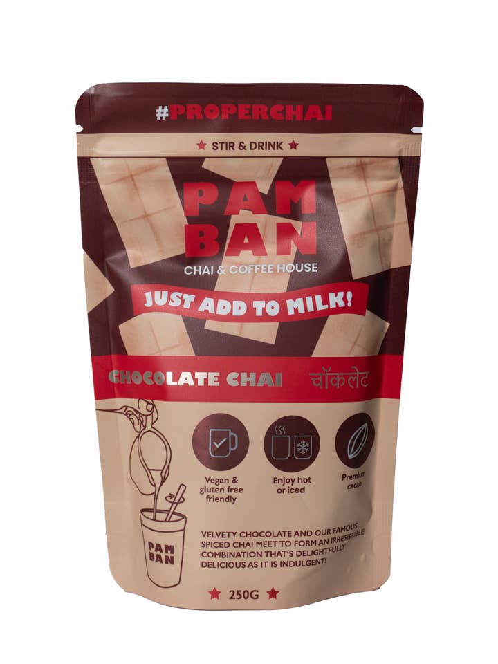Chocolate Chai for wholesale by Pamban Chai & Coffee House