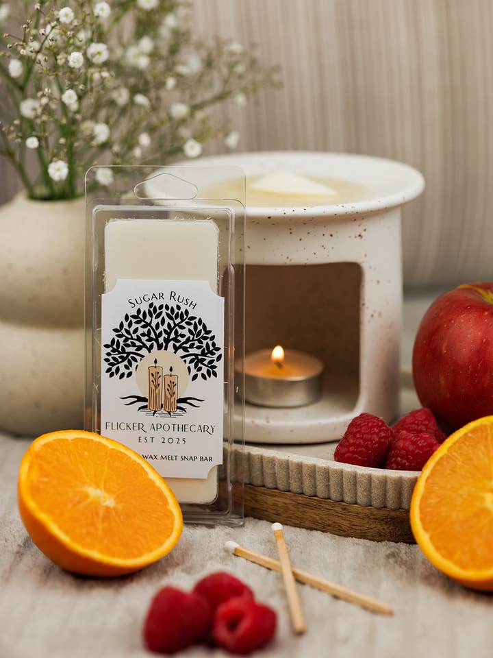 Sugar Rush - 55g Wax Melt Snap Bar for wholesale by Flicker Apothecary