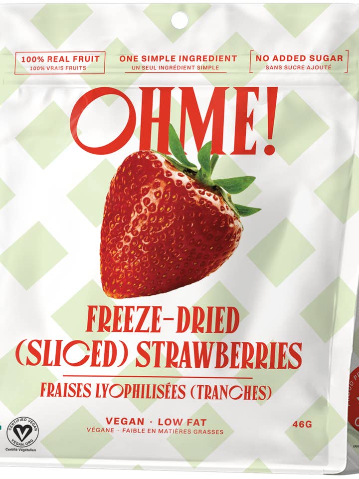Freeze-Dried Strawberries (Sliced) for wholesale by OHME! Foods