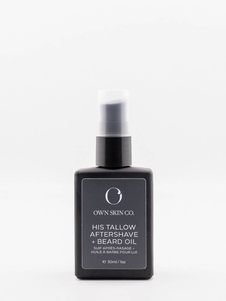 HIS Huile Après-Rasage + Barbe pour la vente par OWN SKIN CO.