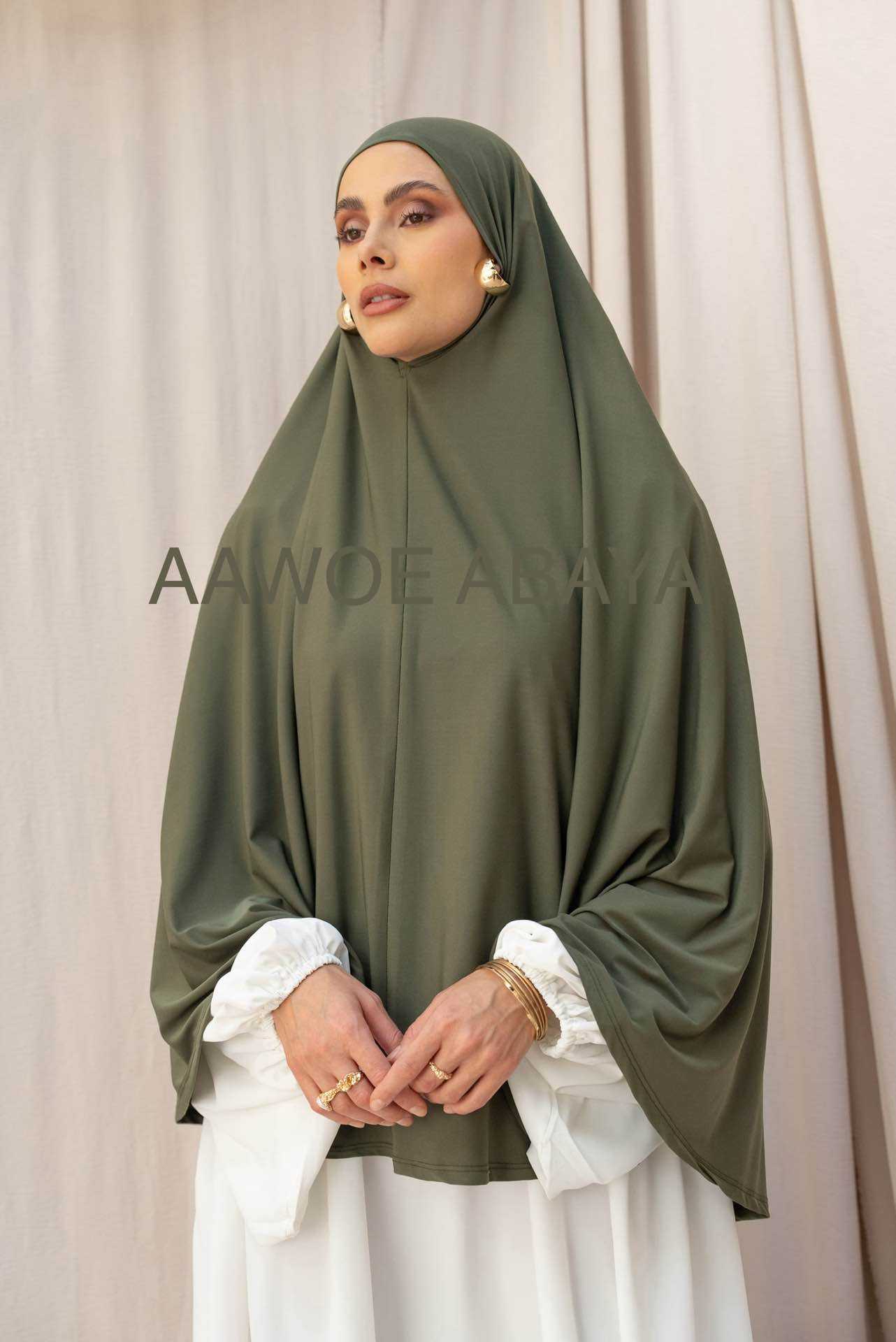 Aawoe Abaya - Wholesale Hijab - Dames - Elegante khimar met lange mouwen - 2418-KH45