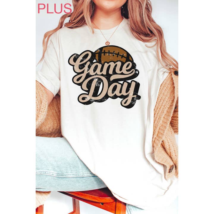 GRANDE TAILLE - T-shirt graphique FOOTBALL GAMEDAY pour la vente par A. BLUSH CO