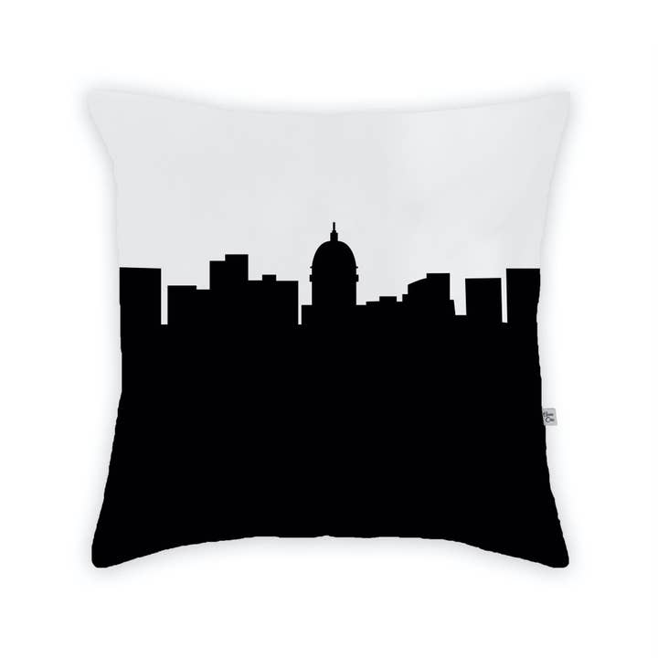 Almofada grande Madison WI Skyline por atacado de Anne Cate