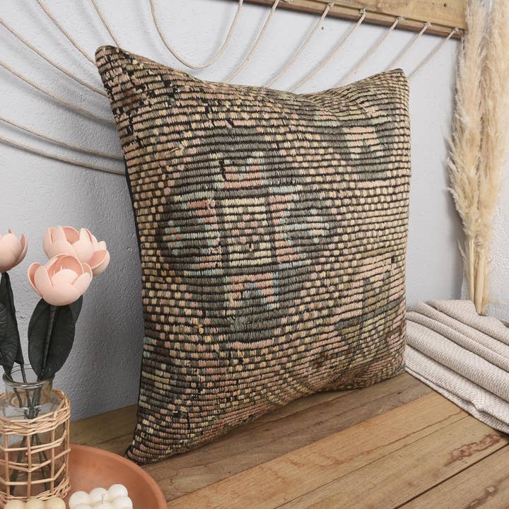 Almofada de Sofá Kilim Turco Autêntico Feito à Mão 24x24 por atacado de Kilim Pillow Decors