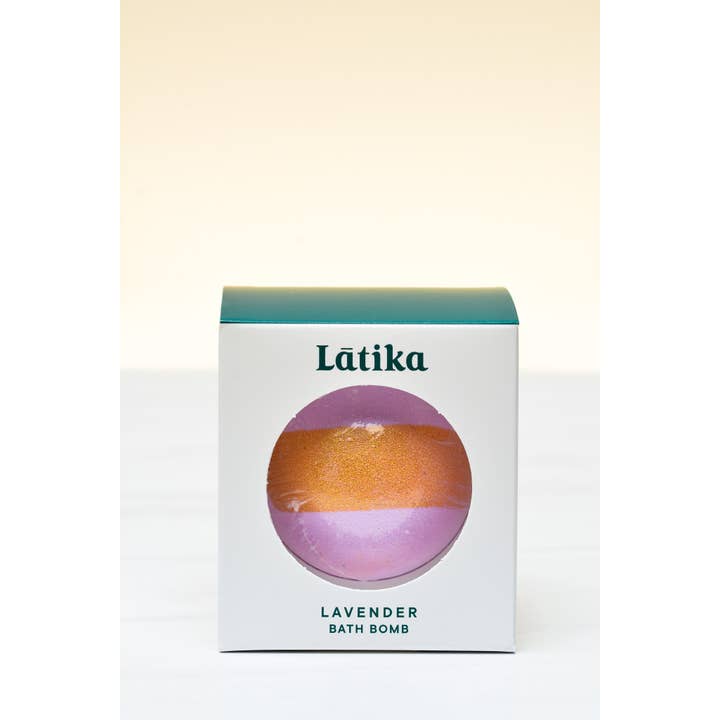 Latika Beauty - Wholesale Bath Bomb/Fizz - 🟣Lavender Bath Bomb - Hand Painted with gold