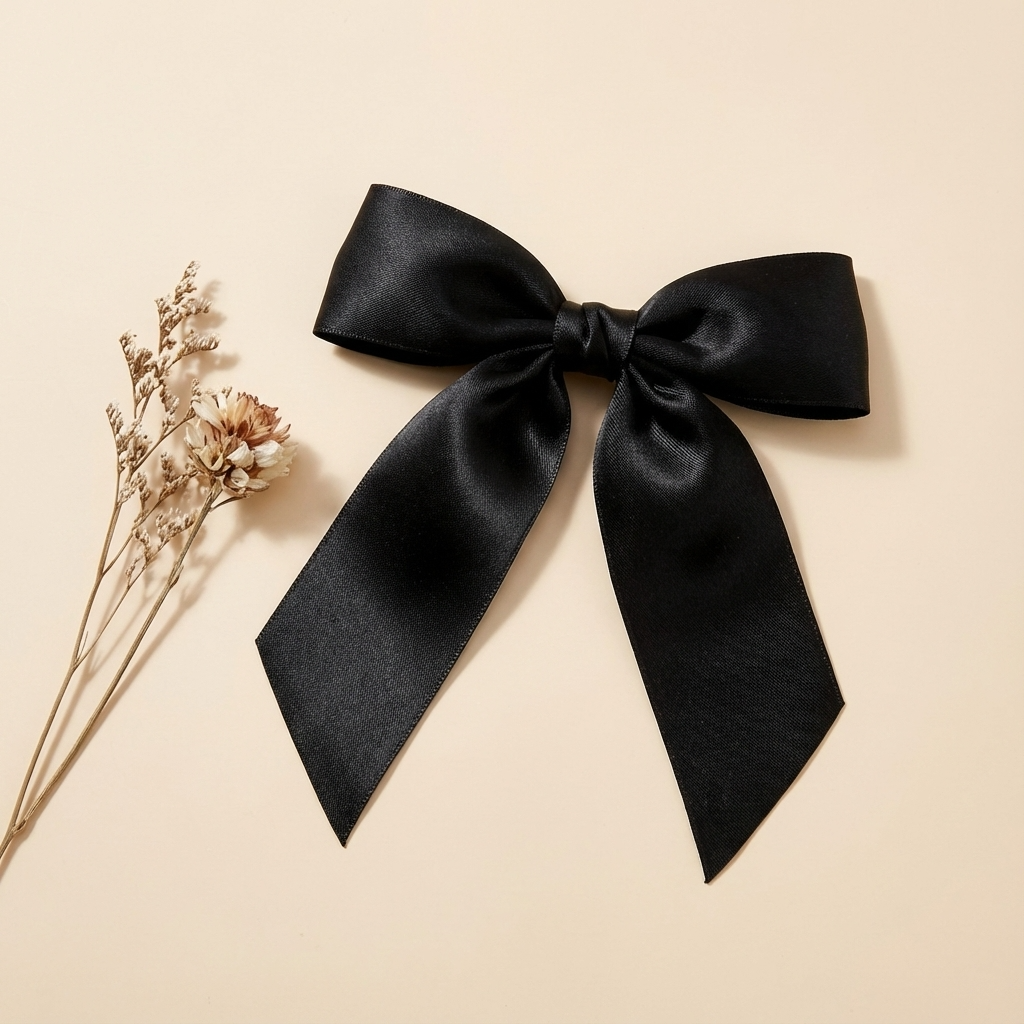 ByHome - Wholesale Bow - Gift Wrapping - 5pcs, 6x7.5" large shiny polyester pre-tied ribbon bow0