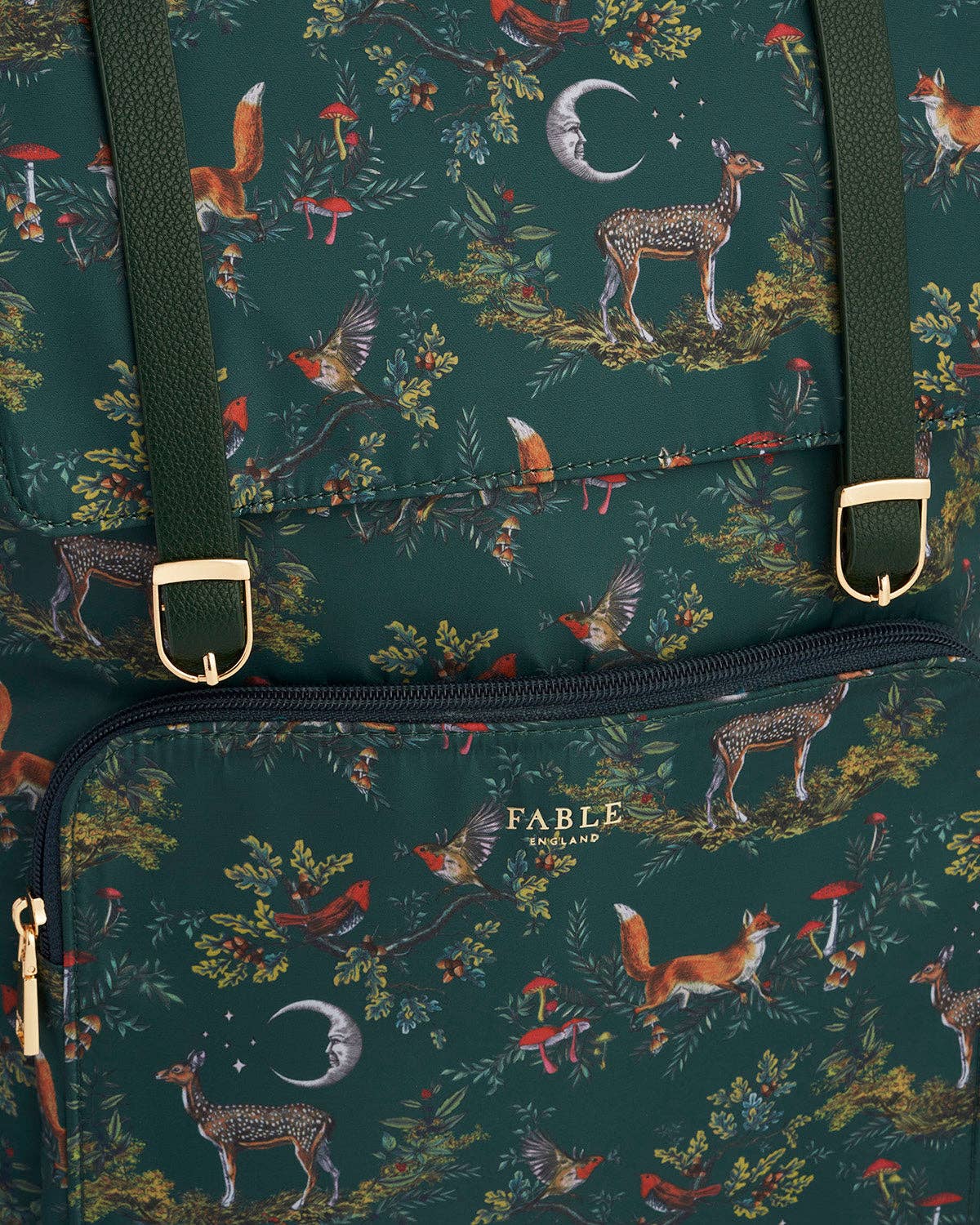 Fable England – Engroshandel Rygsæk - Dame – Into the Woods Grøn Spænde Medium Rygsæk4