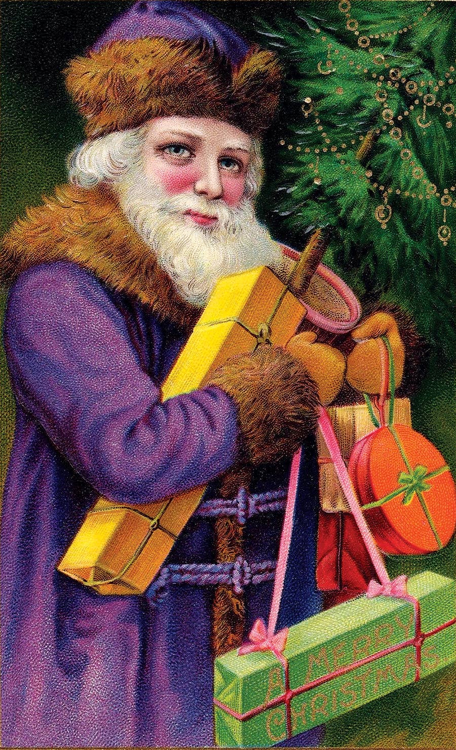 SCB - Wholesale Christmas Card - Santa Greeting Cards: 20 Assorted Cards In Deluxe Tin4