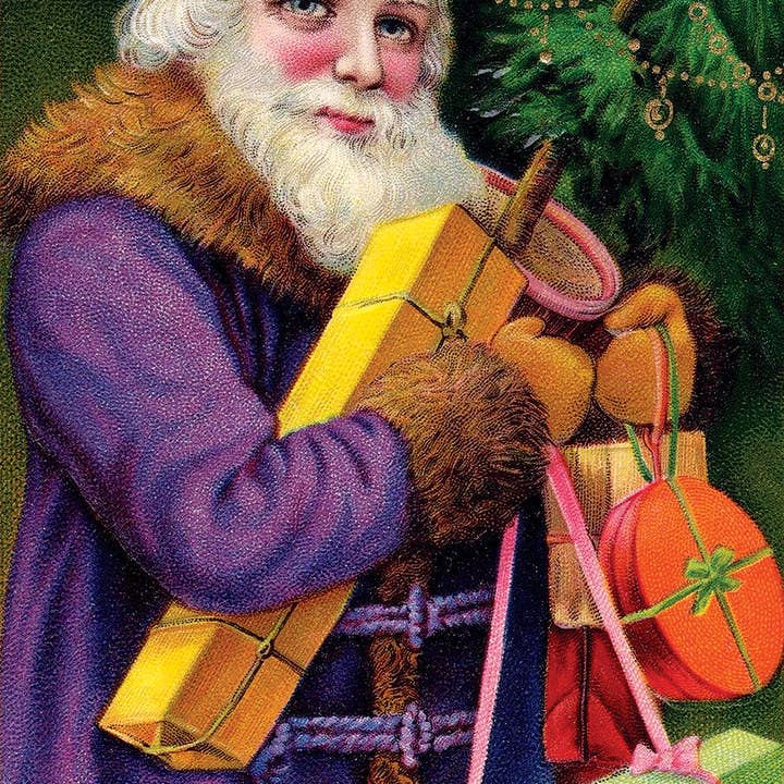 SCB - Wholesale Christmas Card - Santa Greeting Cards: 20 Assorted Cards In Deluxe Tin4