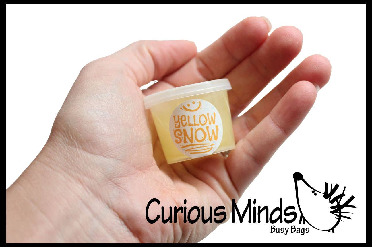 Curious Minds Toys - Wholesale Putty/slime – Child - 1 Yellow Snow "Piddle Putty"  Slime - Funny Winter Holiday1