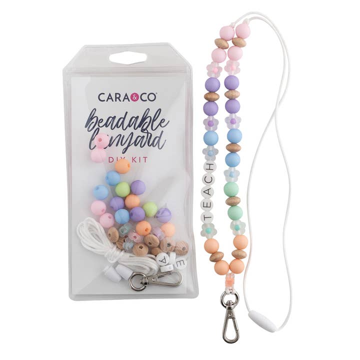 Cara & Co Silicone Craft Supply - Wholesale DIY Craft Kit - Teach Lanyards