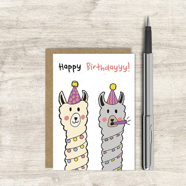 Happy Birthdayyy! - (100% Naked) - Greetings Card for wholesale by Dandelion Stationery