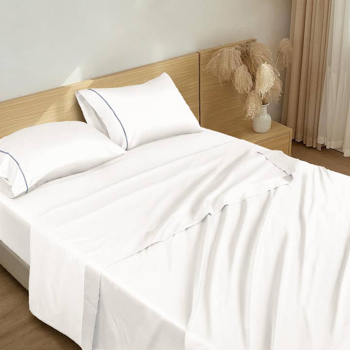 Cottonpassion_US - Wholesale Sheet Set - 4 Piece Cotton Sateen Sheet Set 400 TC embroidered
