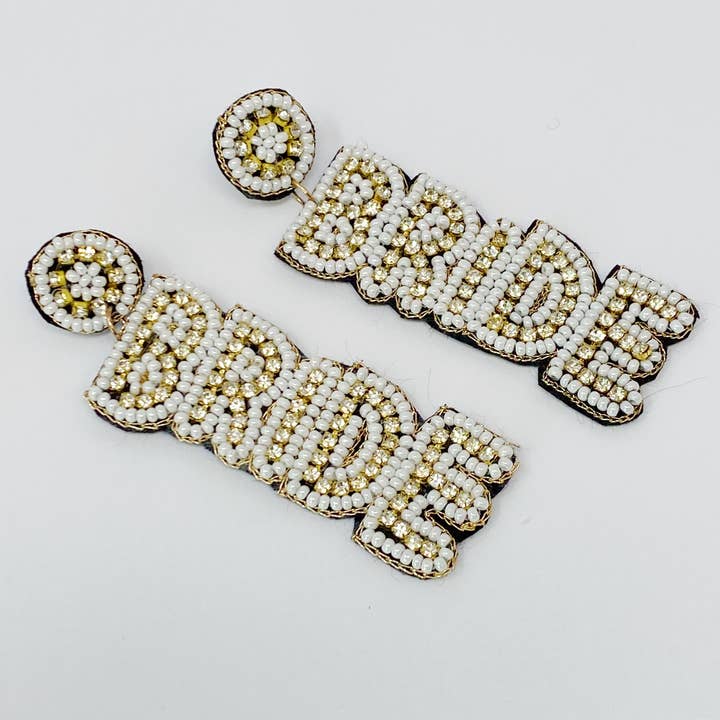 Bride Beaded Dangle Earrings for wholesale by Ellison+Young