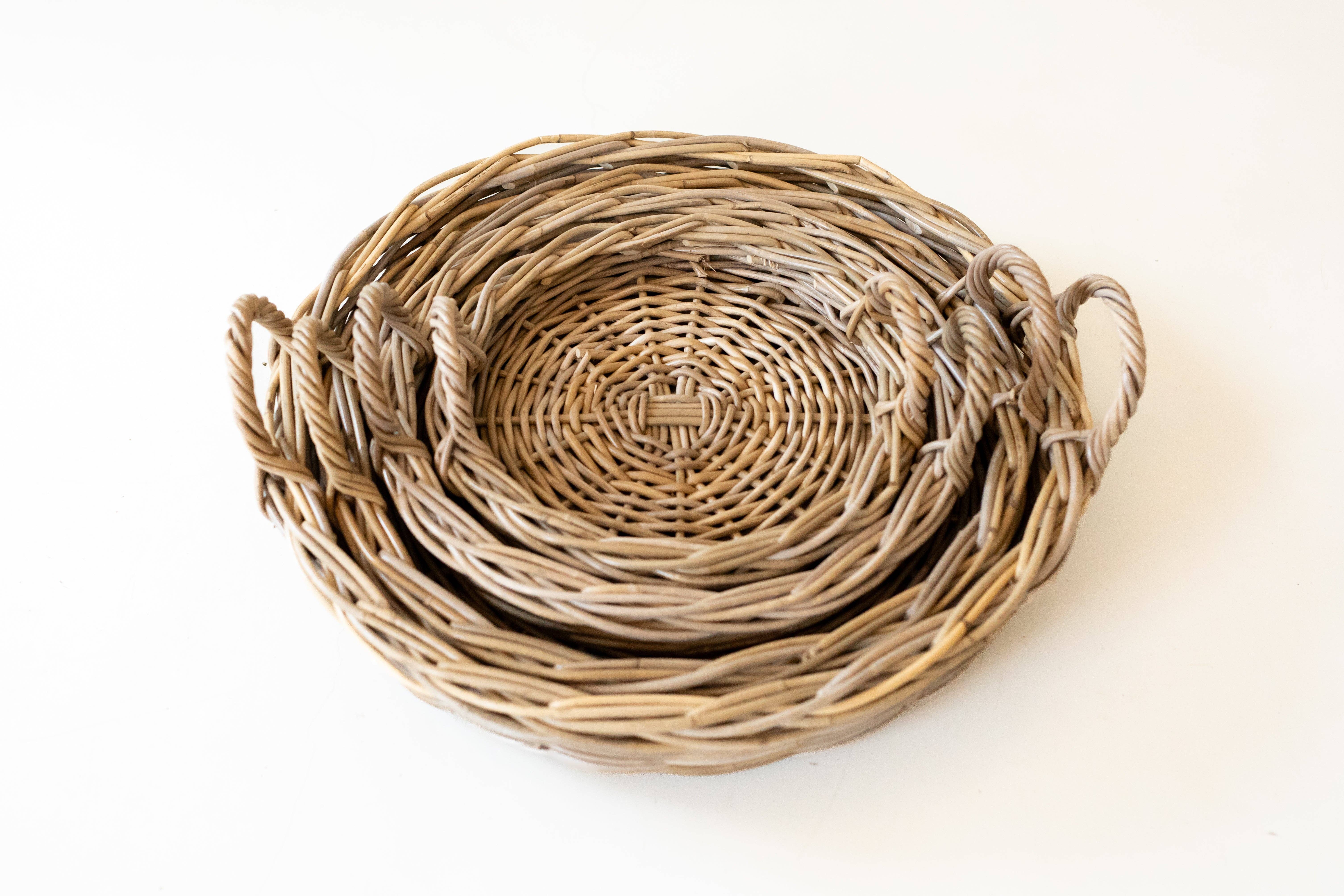 Basketly - Wholesale Decorative Tray - Rattan Round Tray12