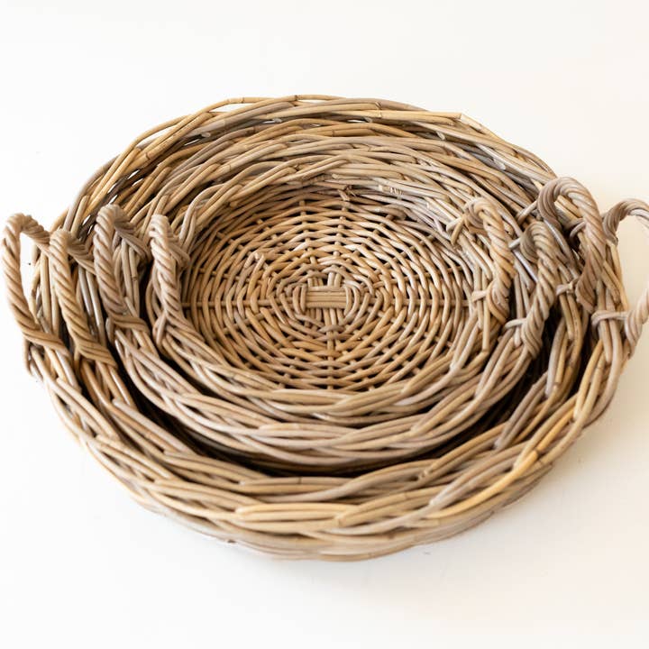 Basketly - Wholesale Decorative Tray - Rattan Round Tray12