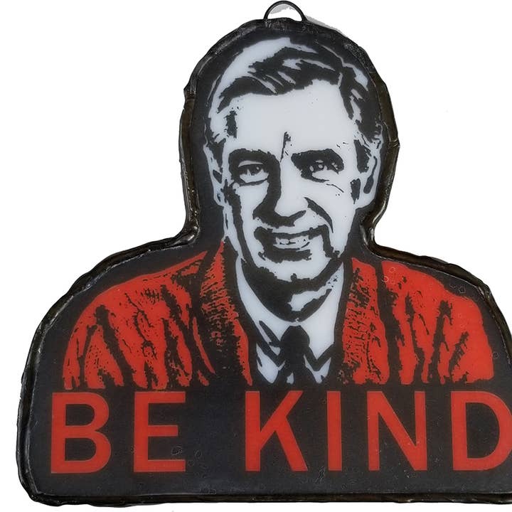 Le Puppet Regime - Wholesale Wall Accent - Fred Rodgers Red | Mister Rogers | Ornament | Glass