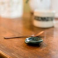 Magpie Mischief - Wholesale Spoon Rest - Small Spoon Rest for Coffee Bar, Farmhouse, Handmade Pottery