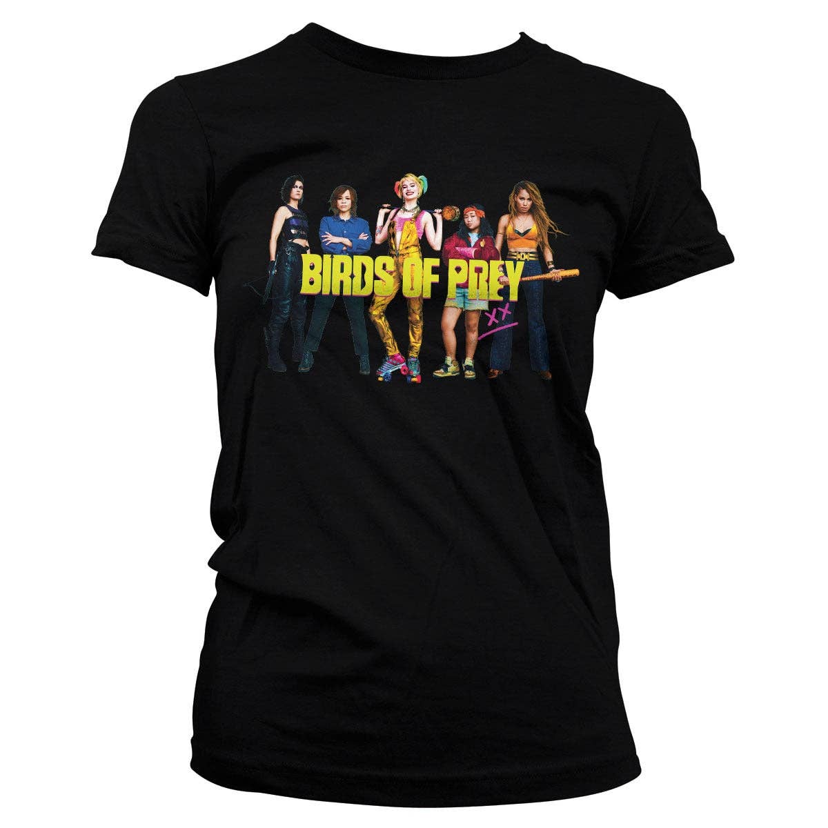 Preto Camiseta feminina Birds Of Prey para venda a revendedores na Faire0