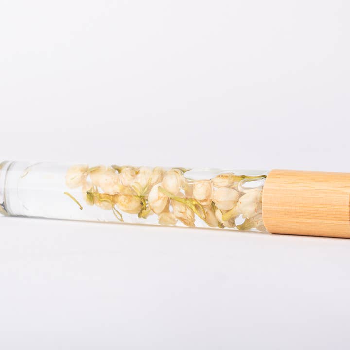 Silver Orange - Vente Rouleau beauté/visage - Flacons à rouleau botaniques biologiques, vides avec de vraies fleurs7