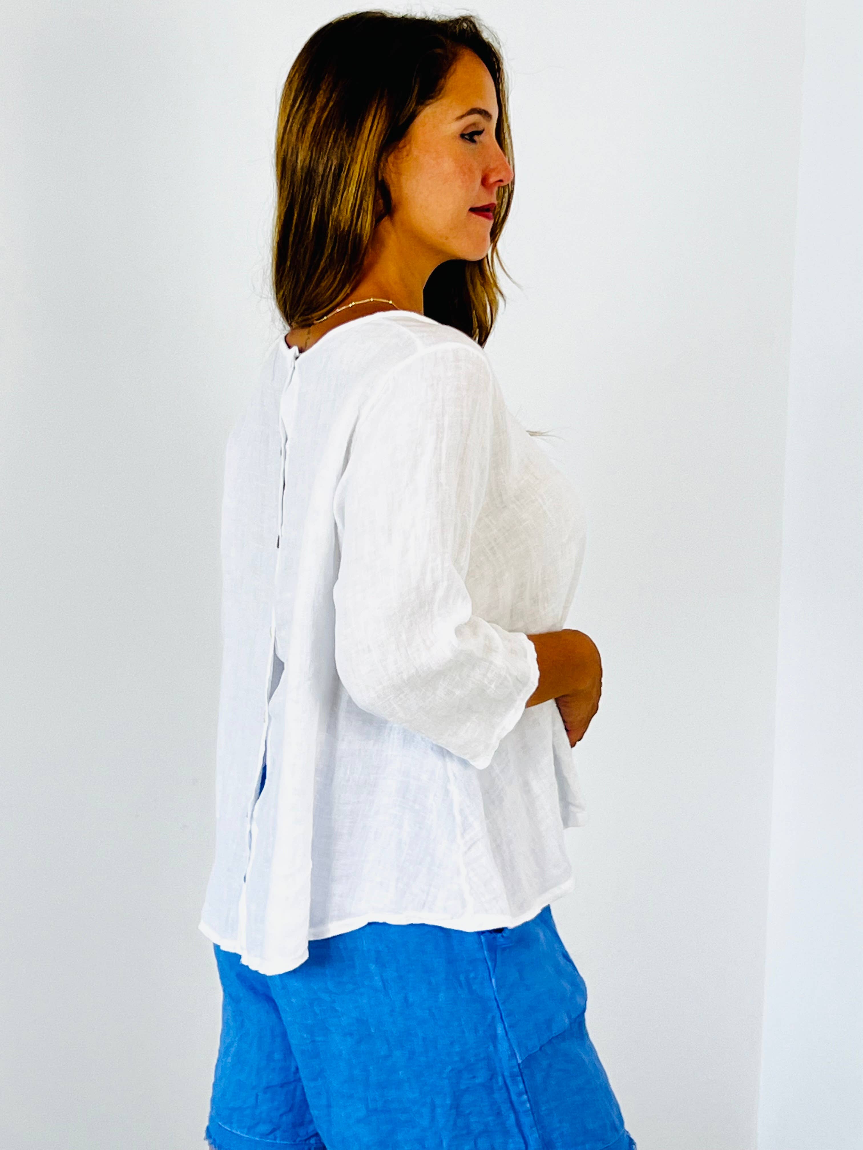 Linen & More - Vendita all'ingrosso Camicetta - Donna - REF 59100 BLUSA A MANICA LUNGA 100% LINO10