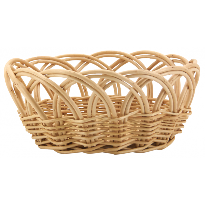 Aubry Gaspard - Wholesale Basket - white wicker bread basket0