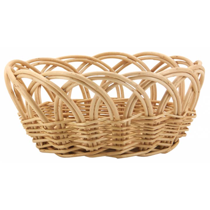 Aubry Gaspard - Wholesale Basket - white wicker bread basket