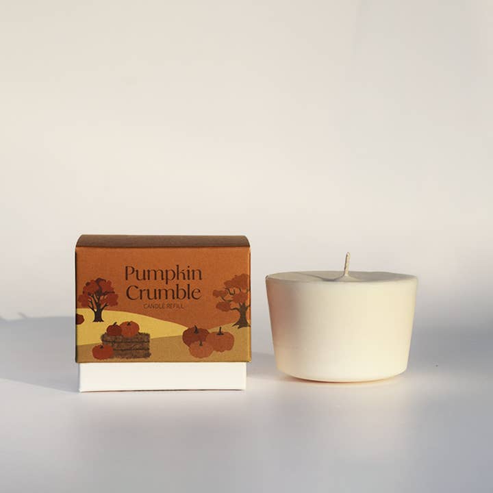 Arbor Made - Wholesale Jar/Filled Candle - Pumpkin Crumble Candle Refill1