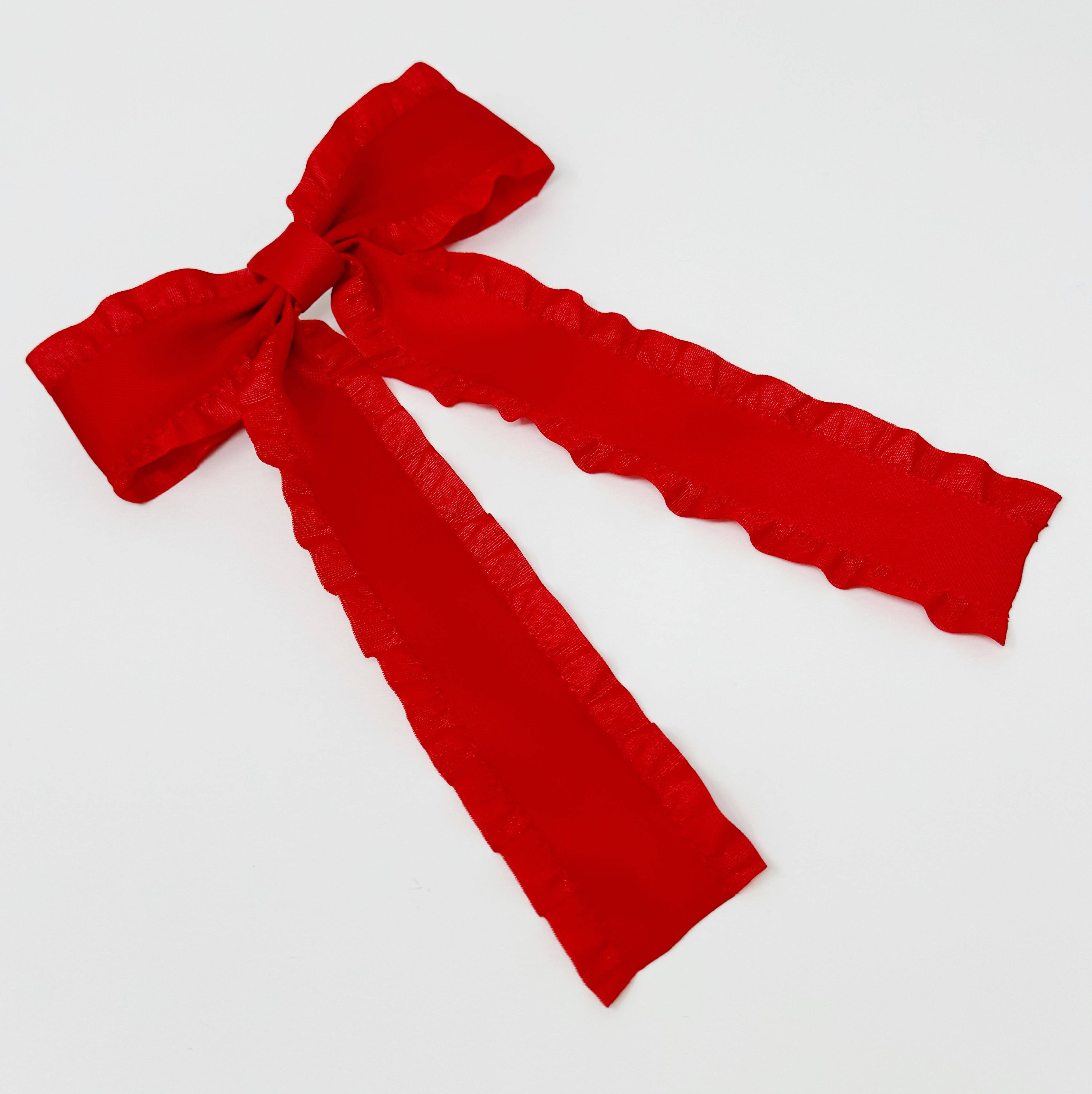 Ellison+Young - Wholesale Hair Clip - Women's - Love Game Frill Bow Hair Clip3