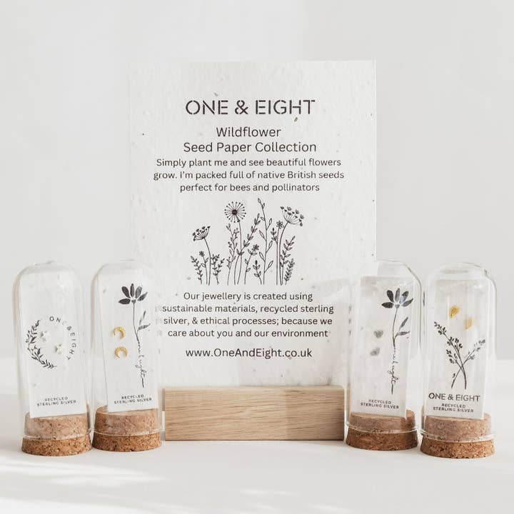 Seed Card Studs for wholesale by One & Eight