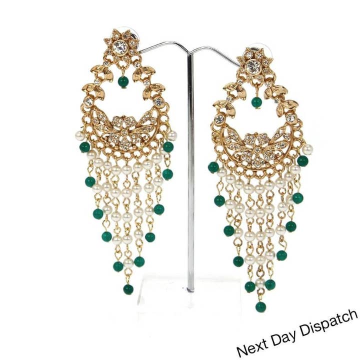 Collection Kyles | Boucle d'oreille Mahaal | Bijoux pakistanais pour la vente par kyles online ltd