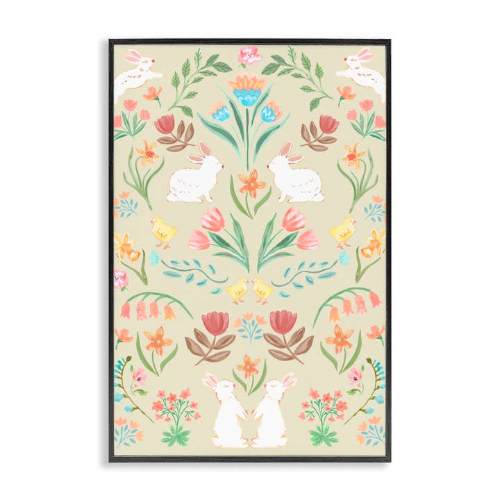 Symmetrisk Påskelfenben - Inramad Väggkonst för wholesale av Stupell Industries