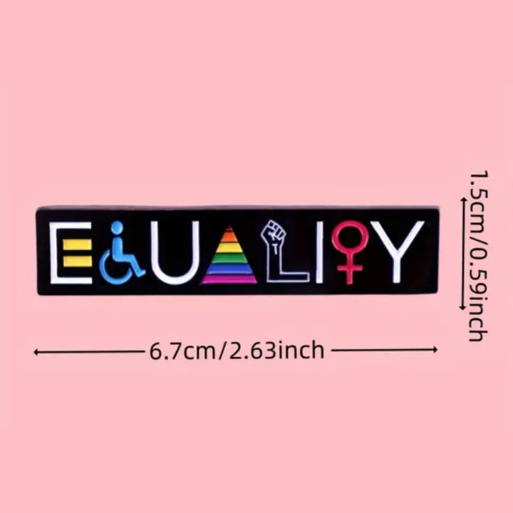 Magnifique Hearts - Vente Épinglettes/boutons - Épingle en Émail Égalité – Symbole d'Équité, d'Unité & de Justice2