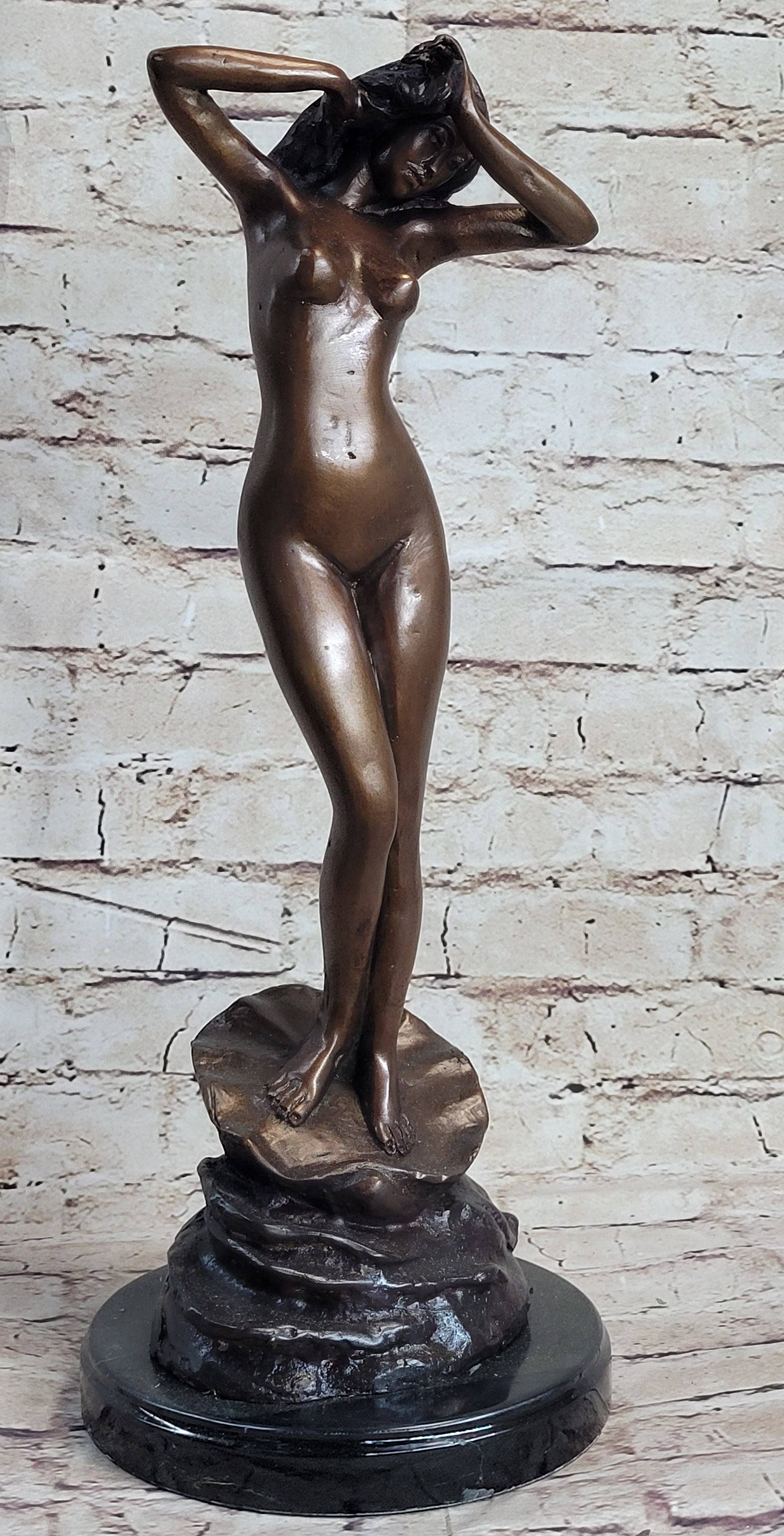Bronzhaus - Wholesale Sculpture - Limited Edition Aphrodite Rising from The Sea Greek Roman Goddess Bronze Statue2