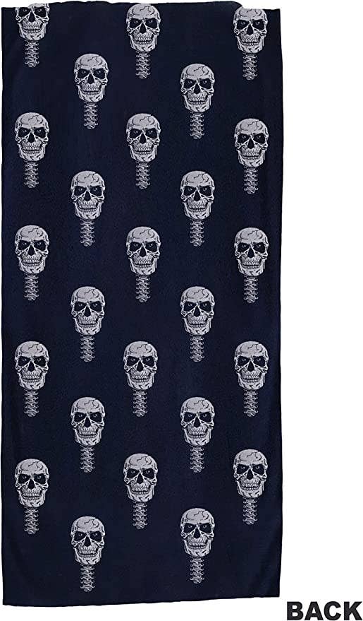 SugarQuoteMeNot LLC – wholesale T-shirts med screentryck – Herr – Glow Skelett T-shirt med matchande halsduk/ansiktsmask (2 stilar)2