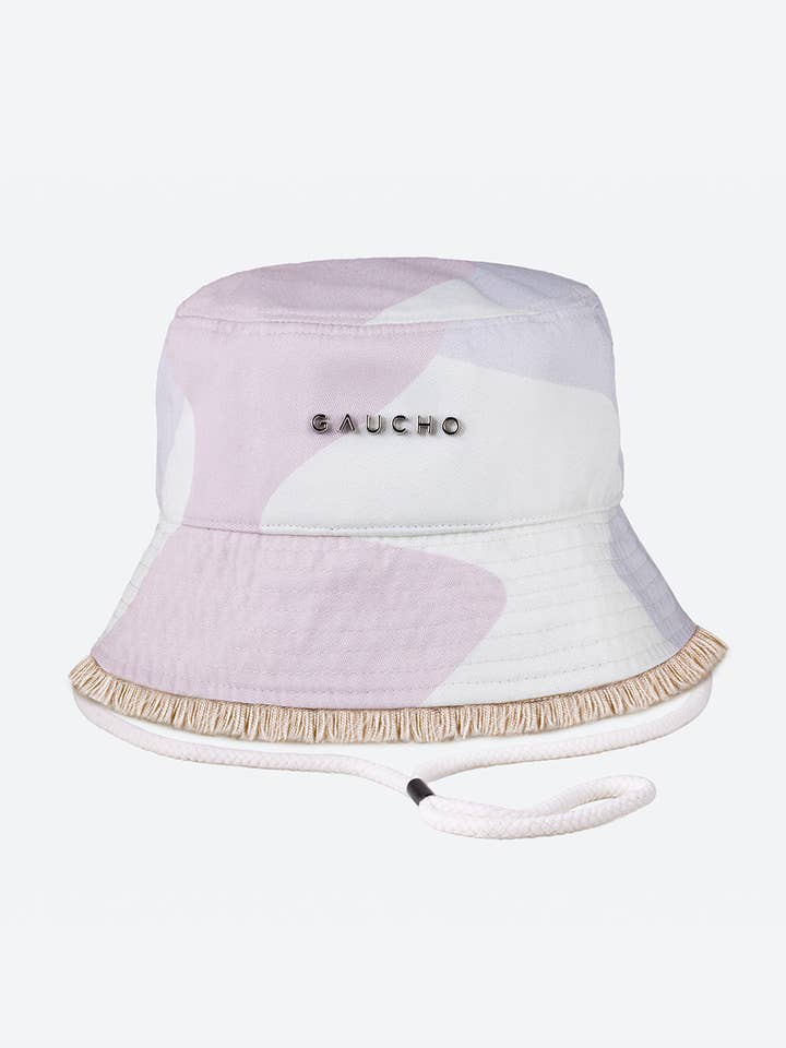 Sombrero de cubo de algodón en camuflaje blanco roto y rosa para venta al por mayor de Gaucho Buenos Aires