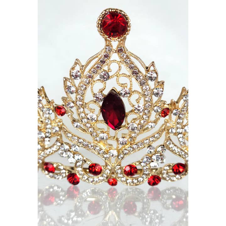 Chicas - Wholesale Tiara - Women's - One Size Fits All Tiara With Jewels HT93325