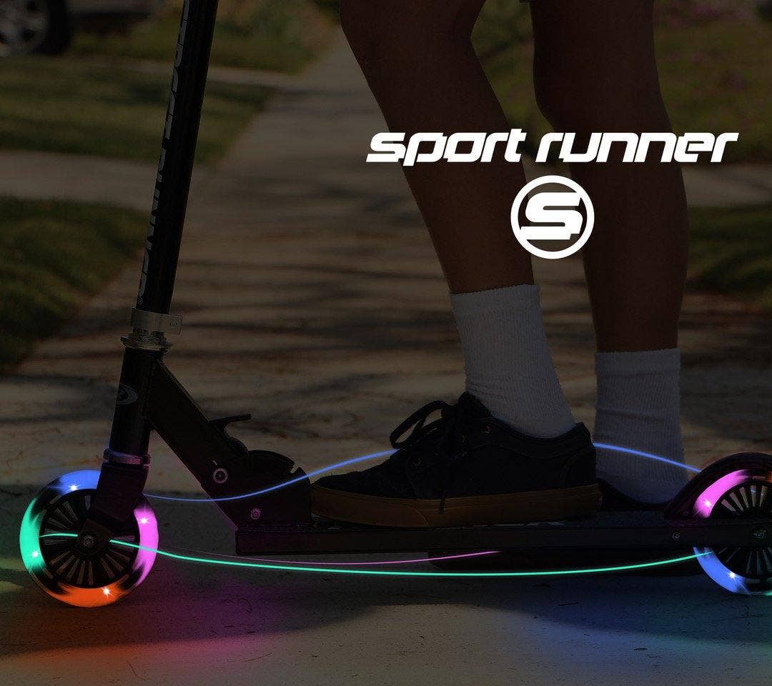 Walk-Onz Sports – wholesale Bike/scooter – Kids – Sport Runner Folding Scooter with LED Light-Up Wheels15