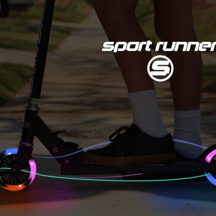 Walk-Onz Sports – wholesale Bike/scooter – Kids – Sport Runner Folding Scooter with LED Light-Up Wheels15