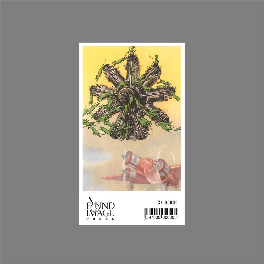 Found Image Press - Wholesale Sticker - Sticker PO-347 Propeller Engine, Green Rats1